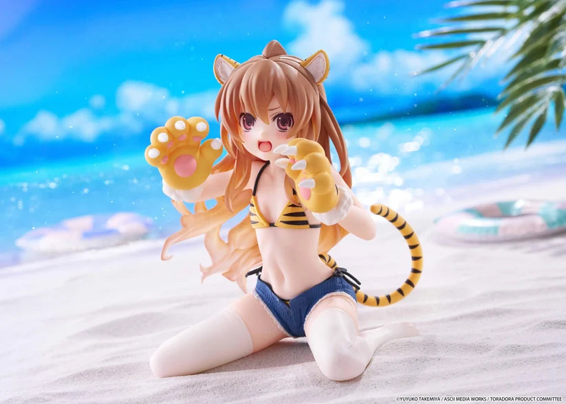 Toradora! Desktop Cute Figure - Taiga Aisaka (Tiger Costume Swimwear Ver.)