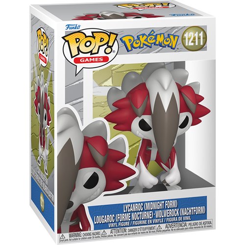 Pokemon Lycanroc (Midnight Form) Funko Pop! Vinyl Figure #1211