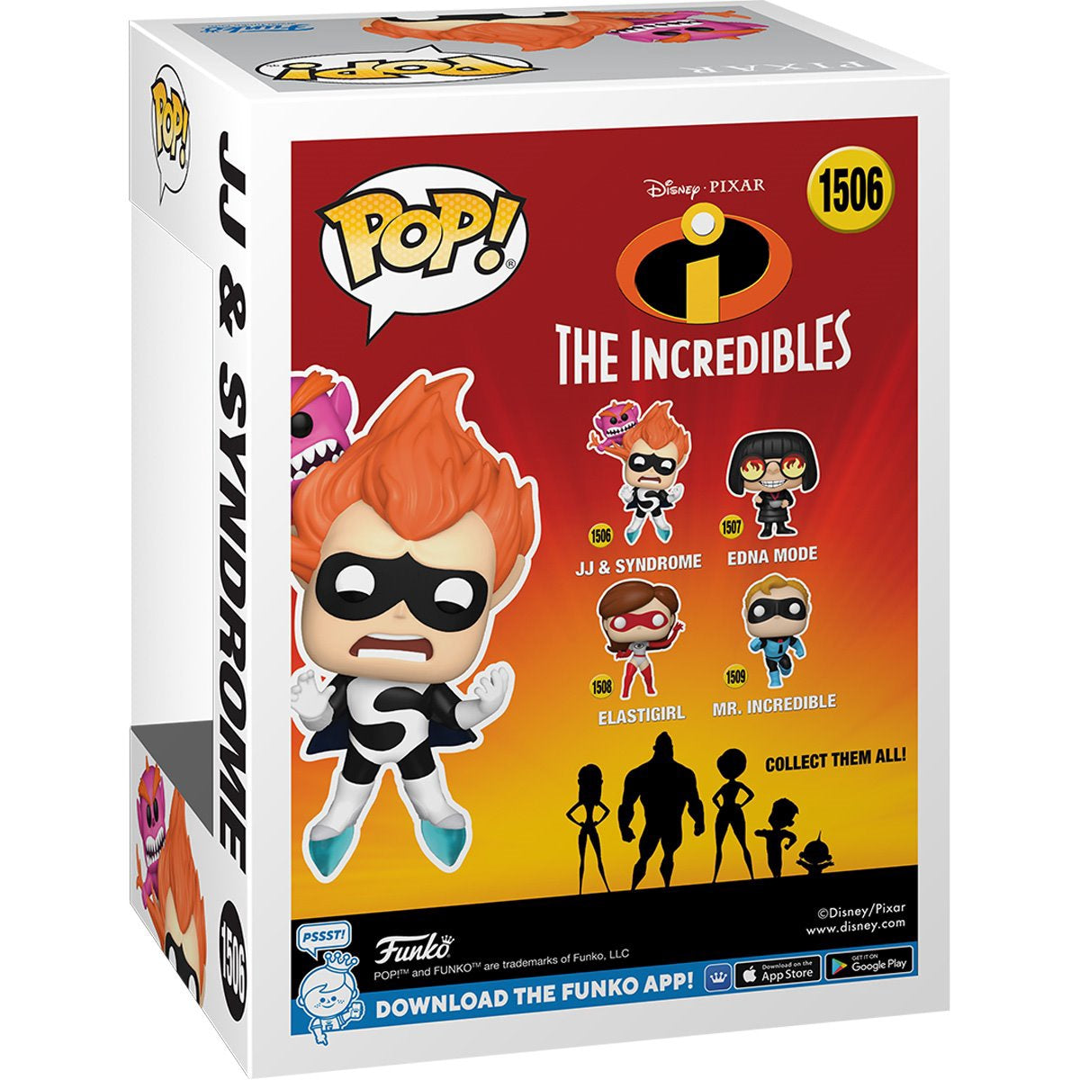 The Incredibles 20Th Anniversary Jj And Syndrome Funko Pop