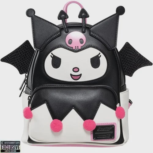 anime backpack mini Sanrio Kuromi Devilish Winged Mini Backpack Entertainment Earth Exclus – Anime Oasis