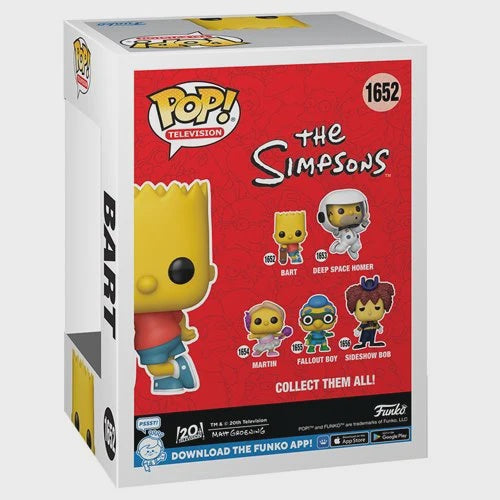 The Simpsons Bart Simpson With Skateboard Funko Pop Vinyl Figure 1652