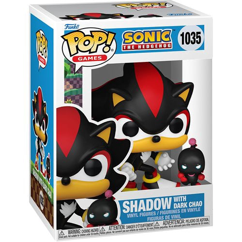 Sonic The Hedgehog Shadow Funko Pop Vinyl Figure With Dark Chao Buddy 1035
