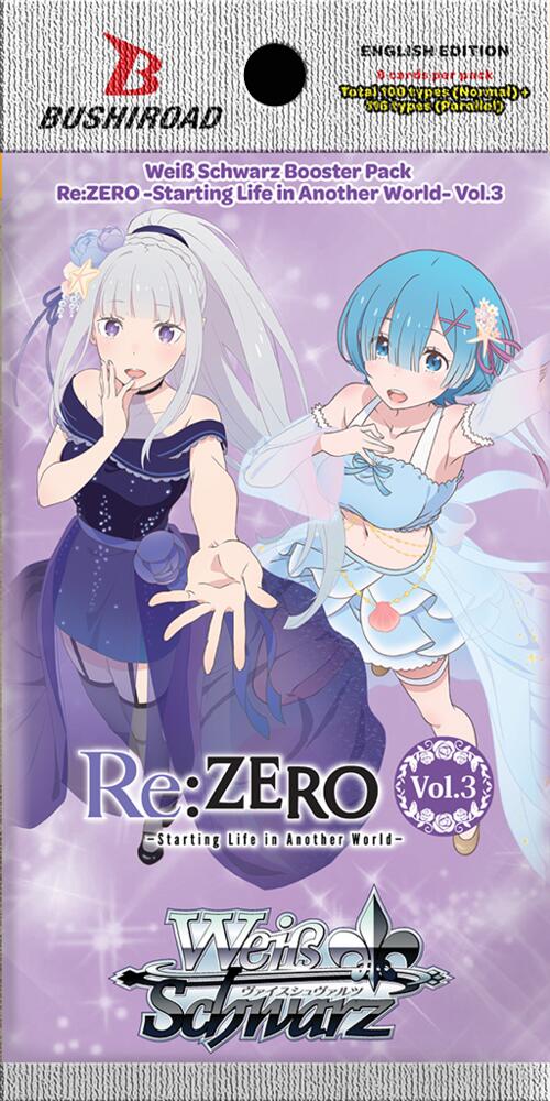 Weiss Schwarz: Re:ZERO Starting Life in Another World Vol.3: Booster Pack