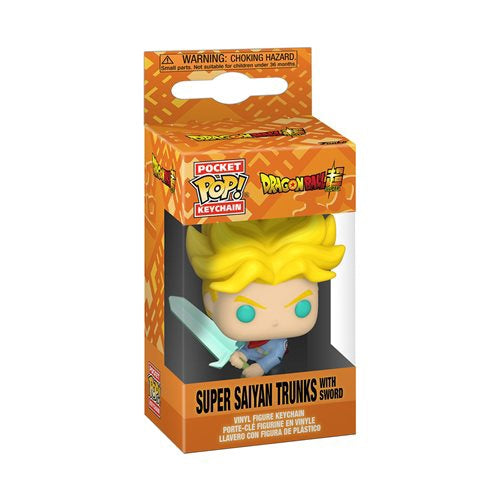 Funko Pop Keychain Dragon Ball Z Super Saiyan Trunks With Sword
