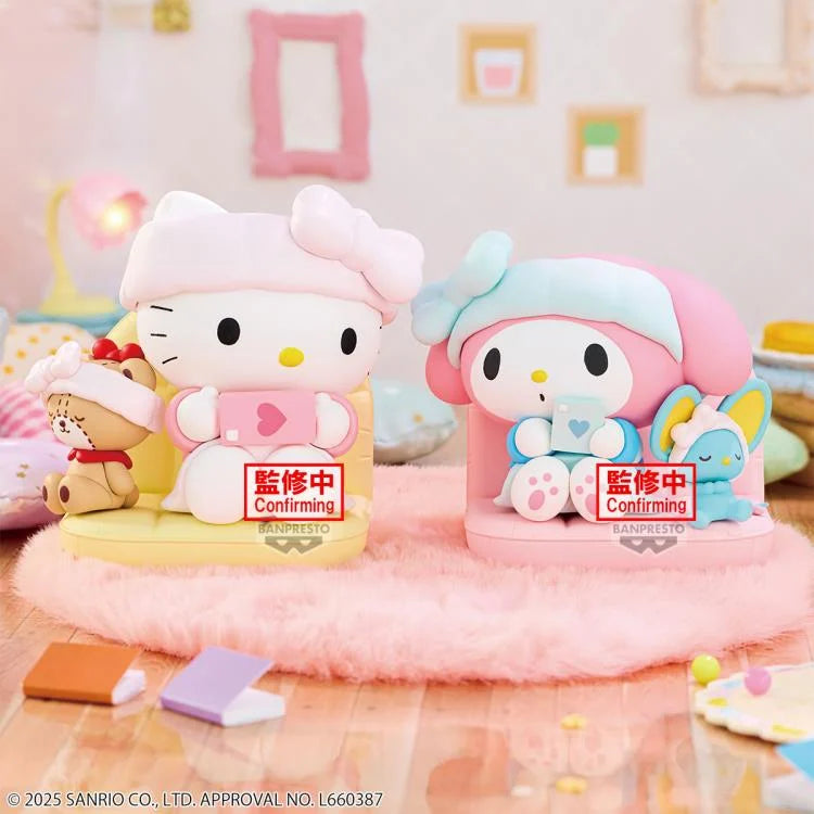 Sanrio characters Nakayoshi memories Relaxing Time at Home - Hello Kitty & My Melody - (A:Hello Kitty)