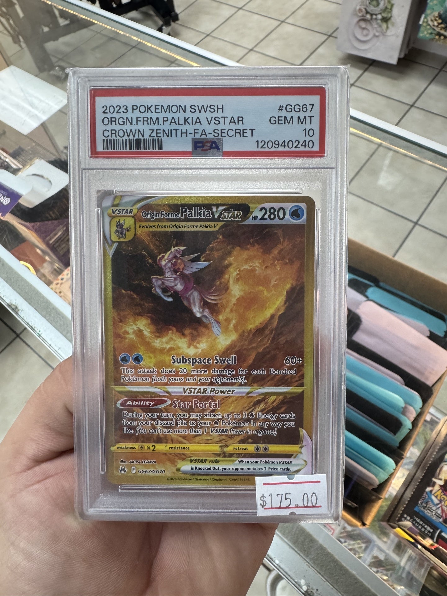 Palkia Vstar Gg67 Psa 10