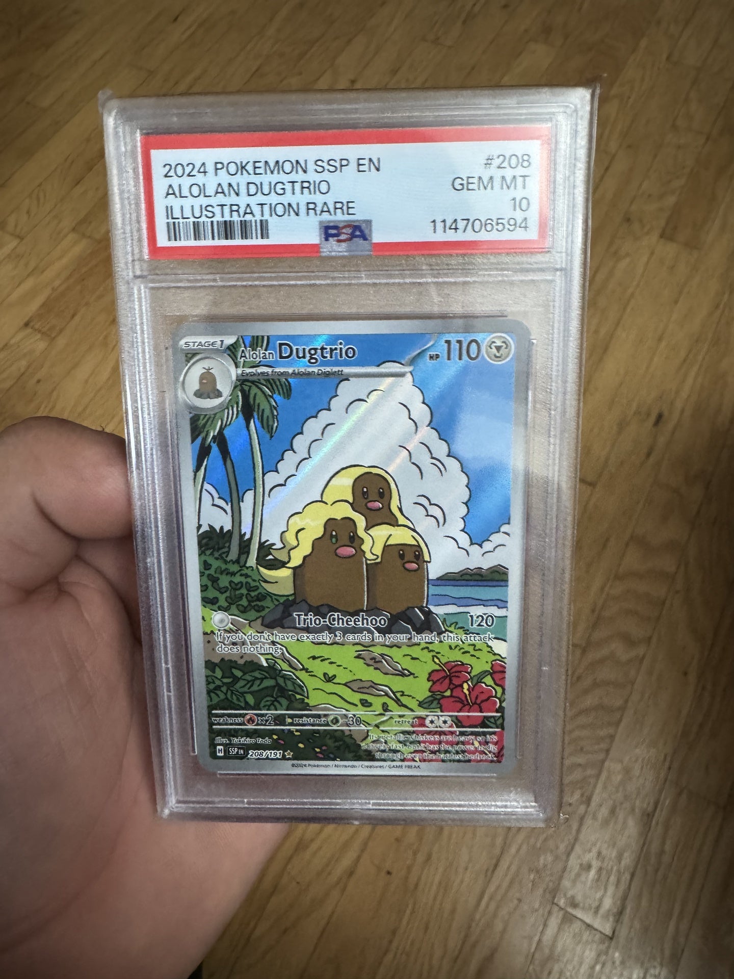 Alolan Dugtrio 208 Psa 10
