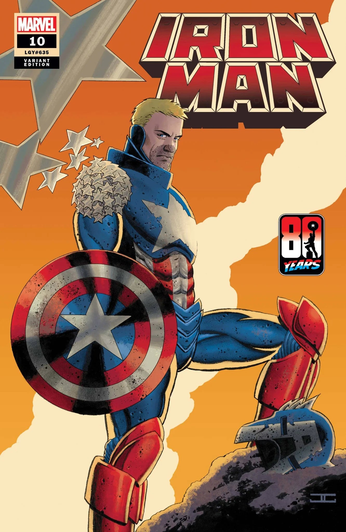 Iron Man #10 Cassaday Captain America 8th Var