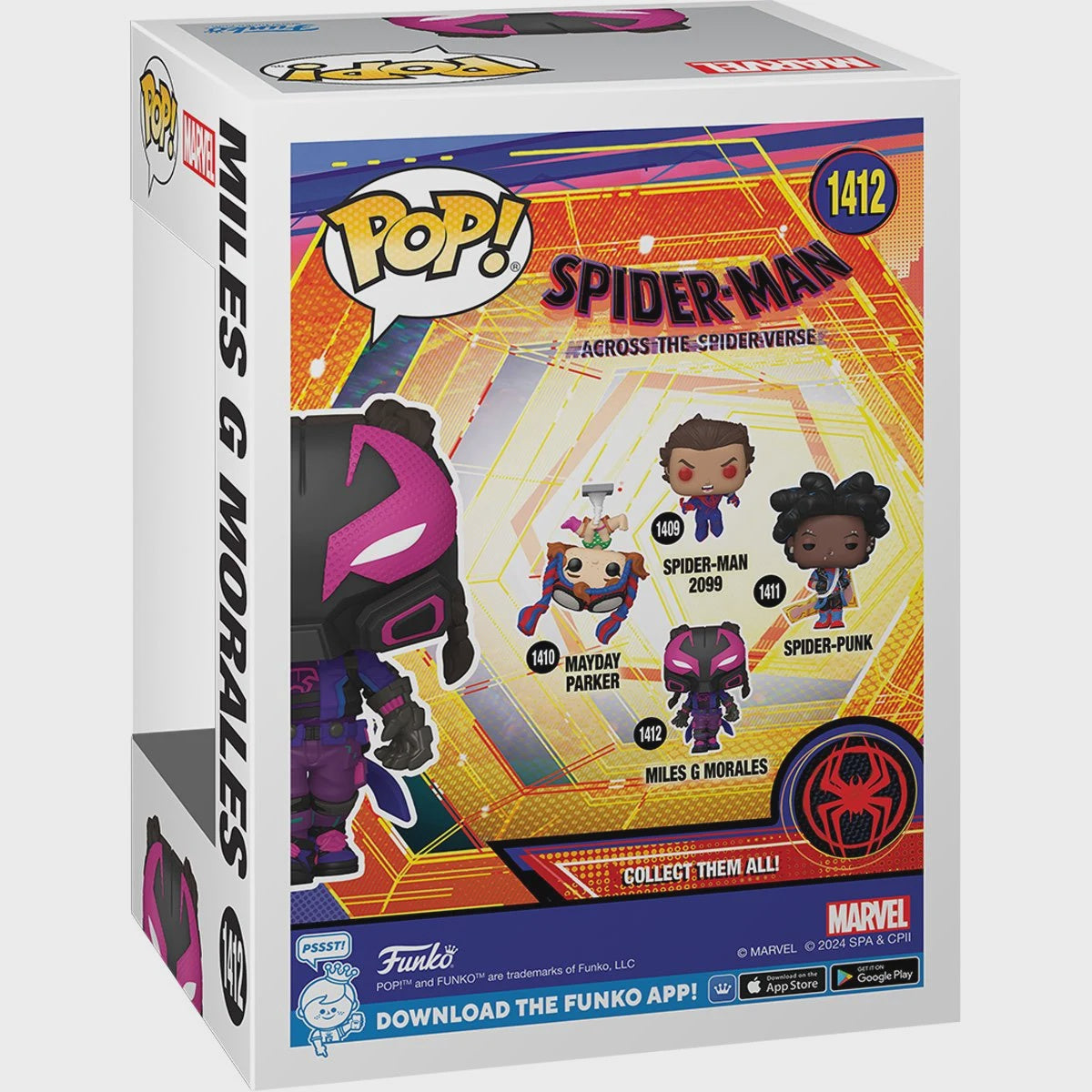 Spider Man Across The Spider Verse Miles G Morales Funko Pop