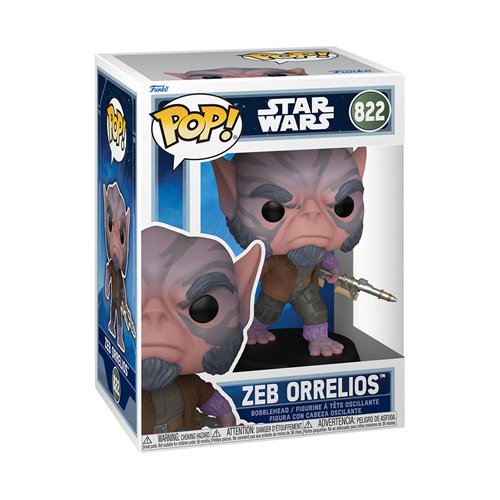 Star Wars: The Mandalorian y Grogu Zeb Orrelios Funko Pop! Figura de vinilo #822