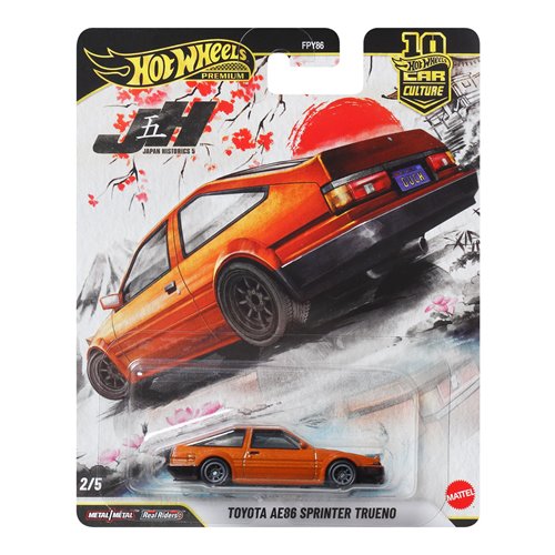 Hot Wheels Car Culture Japan Historics Tyta Ae86 Sprinter T Premium 1:64 Vehicle