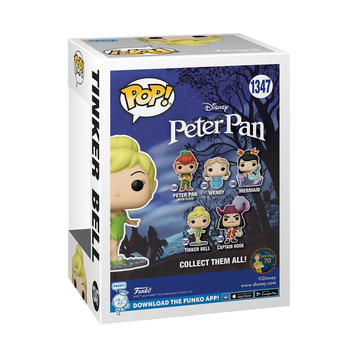 Funko Pop Peter Pan 70Th Anniversary Tinker Bell On Mirror