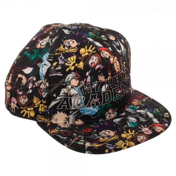 My Hero Academia Character Aop Flat Bill Snapback