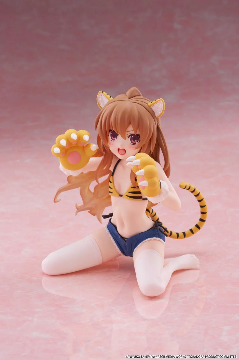 Toradora! Desktop Cute Figure - Taiga Aisaka (Tiger Costume Swimwear Ver.)