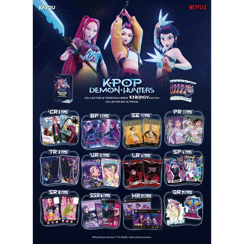 KPOP demon hunter collectible trading cards energy edition 01 Pack