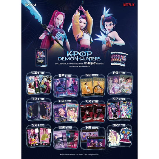 KPOP demon hunter collectible trading cards energy edition 01 Pack
