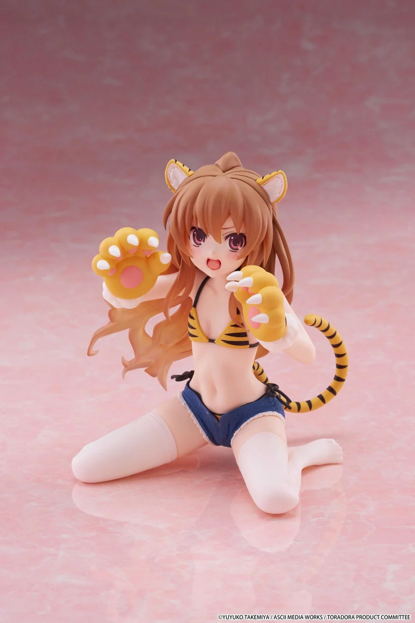 Toradora! Desktop Cute Figure - Taiga Aisaka (Tiger Costume Swimwear Ver.)