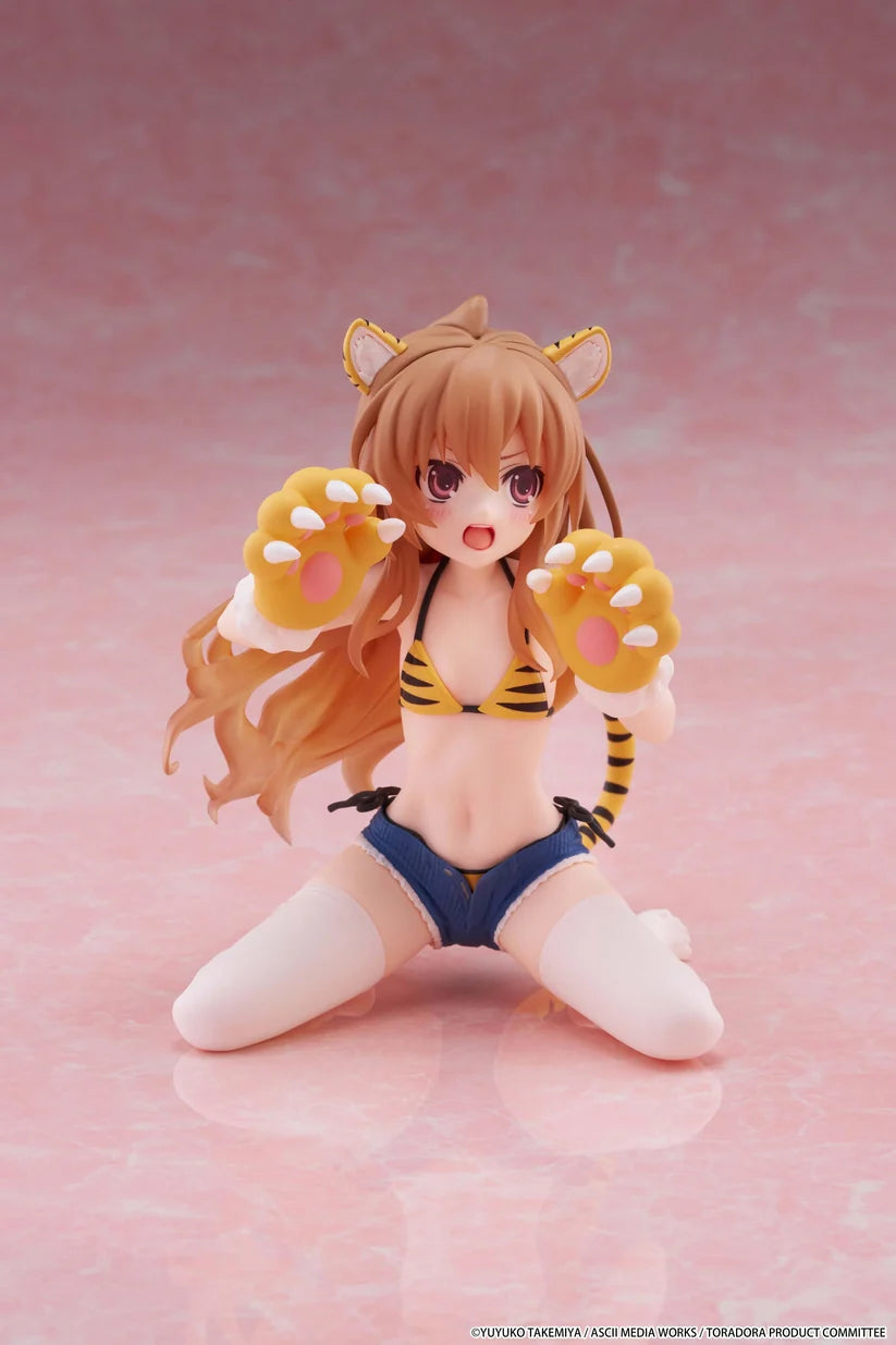 Toradora! Desktop Cute Figure - Taiga Aisaka (Tiger Costume Swimwear Ver.)