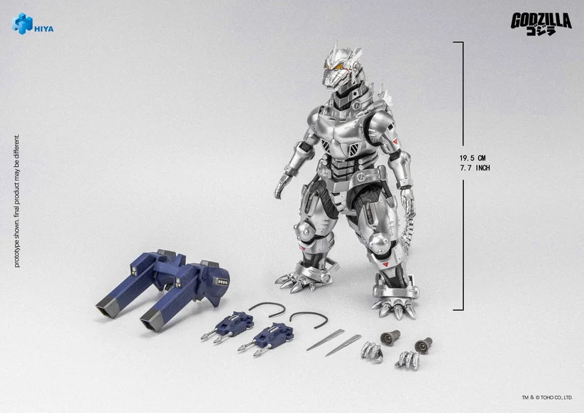 HIYA Exquisite Basic Series None Scale 7.7 Inch GODZILLA AGAINST MECHAGODZILLA Mechagodzilla MFS-3 Action Figure