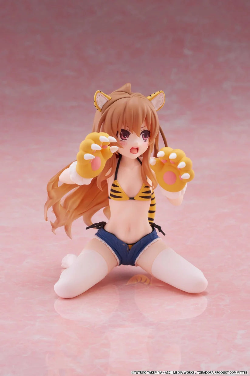 Toradora! Desktop Cute Figure - Taiga Aisaka (Tiger Costume Swimwear Ver.)