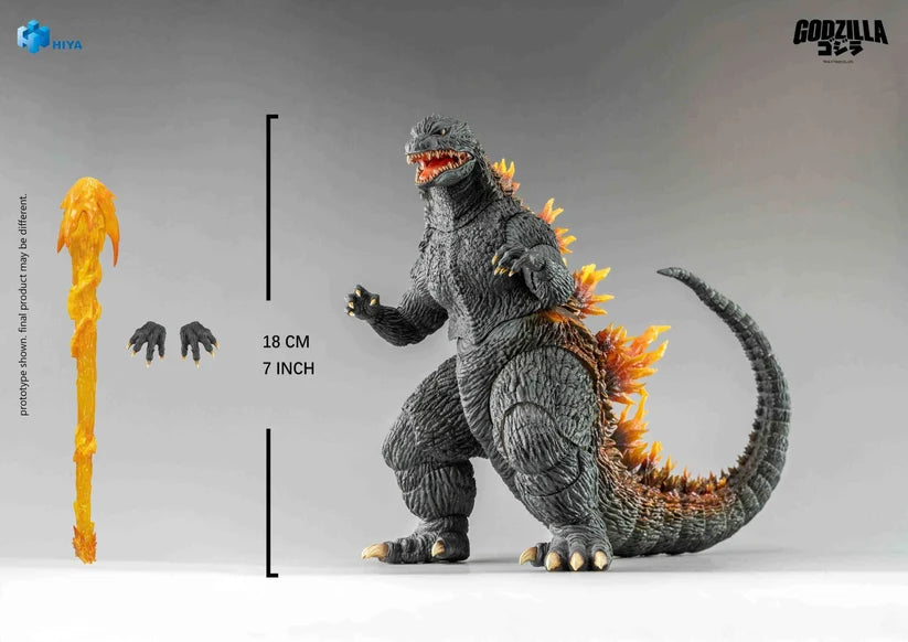 HIYA Exquisite Basic Series None Scale 7 Inch Godzilla 2000 Heat Ray Godzilla Action Figure