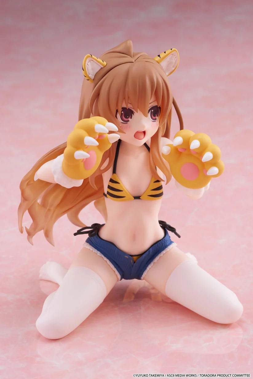 Toradora! Desktop Cute Figure - Taiga Aisaka (Tiger Costume Swimwear Ver.)