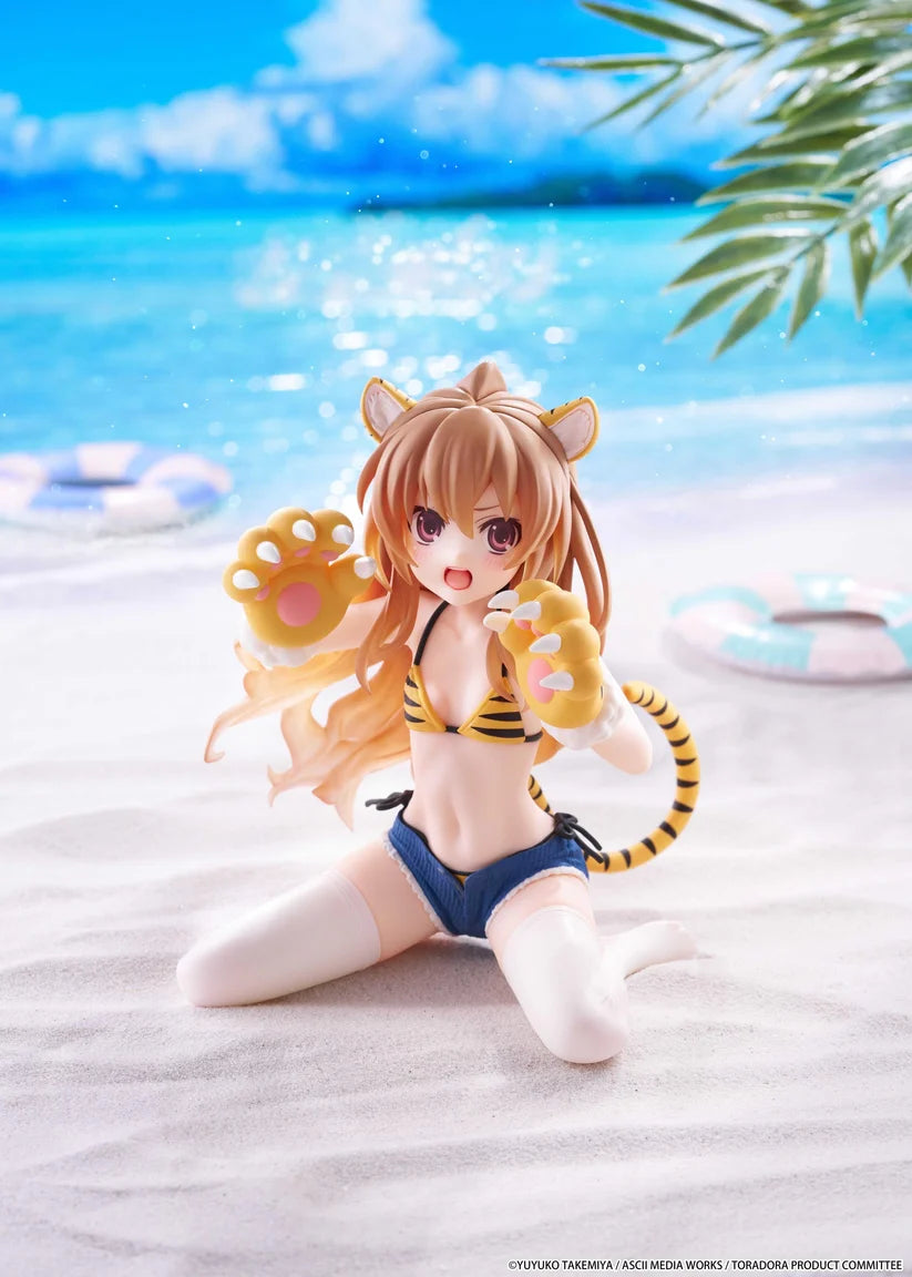 Toradora! Desktop Cute Figure - Taiga Aisaka (Tiger Costume Swimwear Ver.)