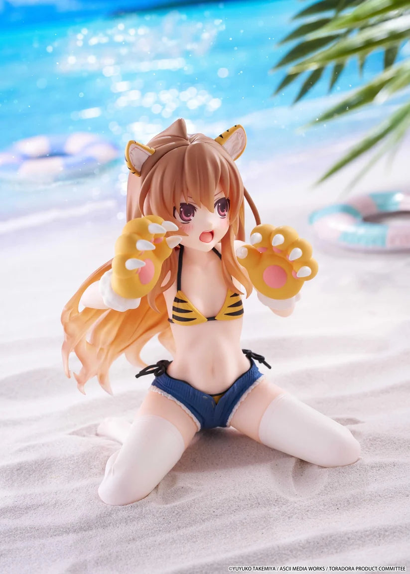 Toradora! Desktop Cute Figure - Taiga Aisaka (Tiger Costume Swimwear Ver.)