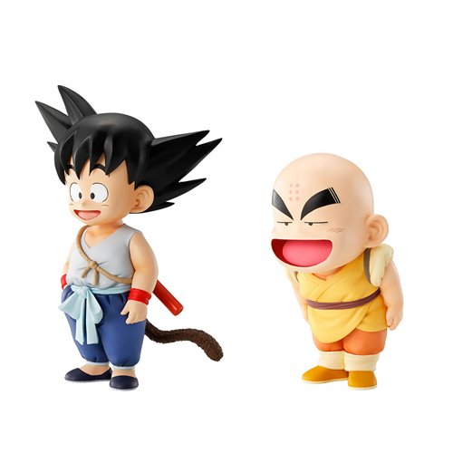 Estatua Ichibansho Masterlise de Dragon Ball Hijo Goku y Krilin - Sesión de Entrenamiento de Hijo Goku