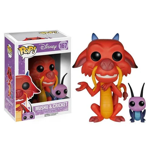 Mulan Mushu and Cricket Funko Pop! Vinyl Figure #167