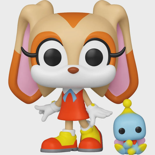 Sonic The Hedgehog Cream Funko Pop Vinyl Figure With Cheese Buddy 1034
