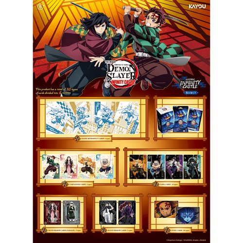 Demon Slayer: Kimetsu no Yaiba Infinity Castle Movie Edition 001 Collectible Trading Cards Booster Pack