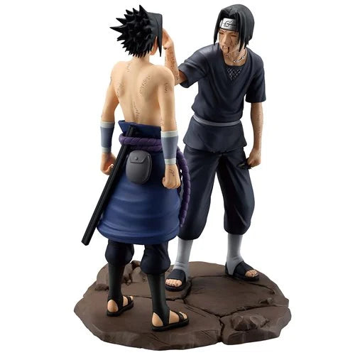 Naruto Shippuden Sasuke and Itachi Uchiha Red Eyes Reflecting the Heart Masterlise Ichibansho Statue