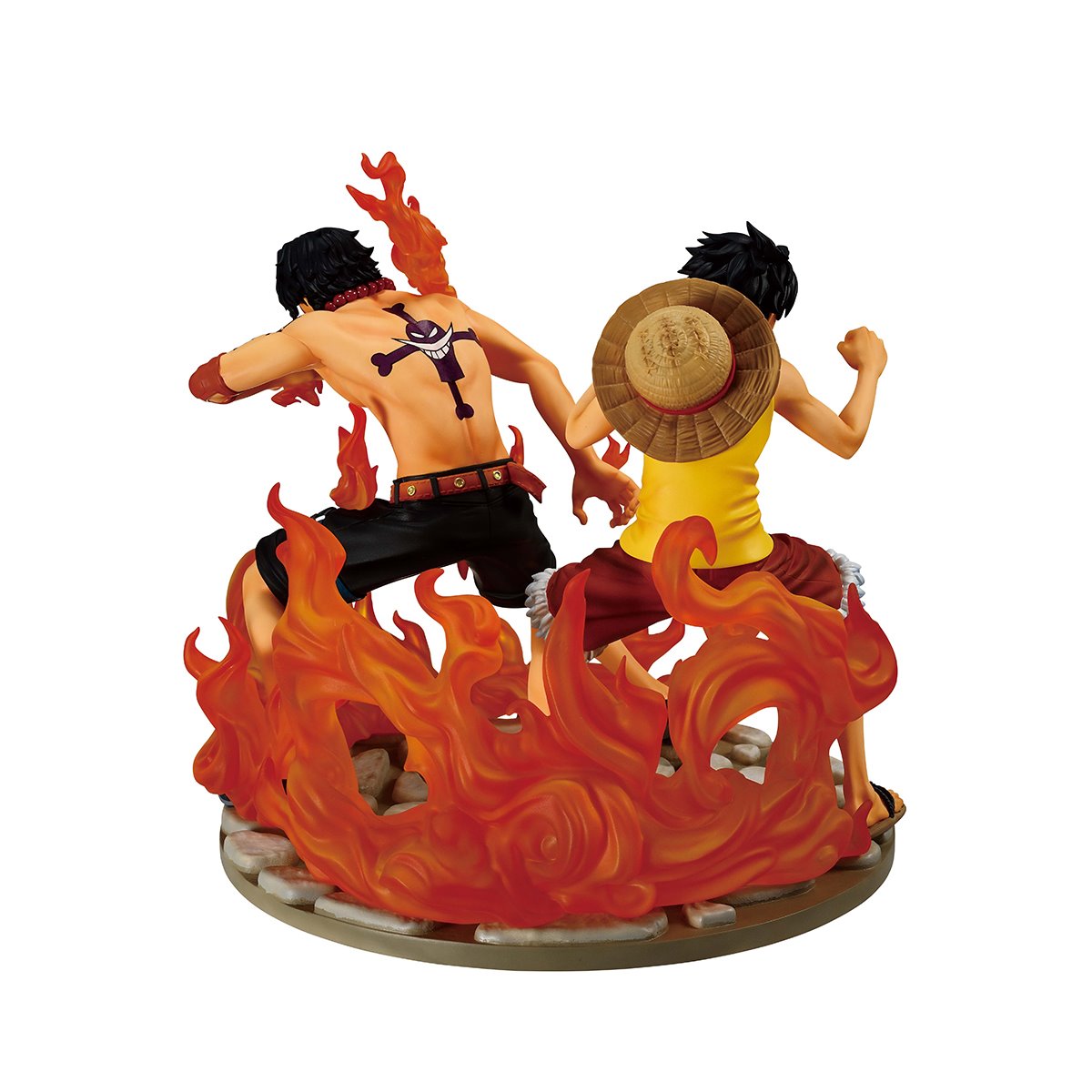 One Piece Ace and Luffy Dramatic Memories Revible Moment Ichibansho Statue