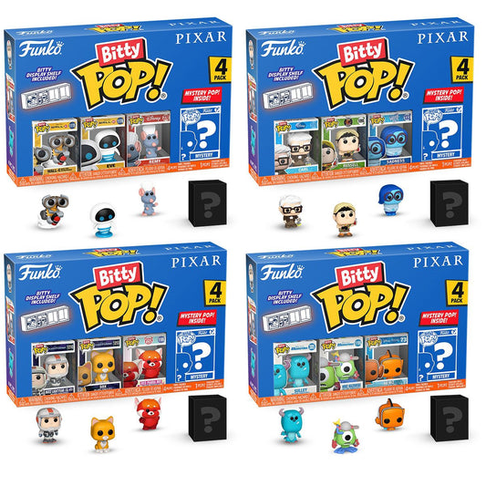 Pixar Bitty Pop Mini Figure 4 Pack