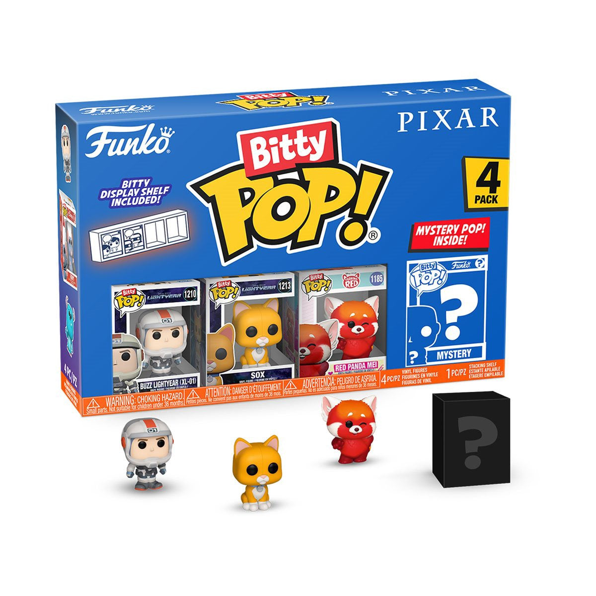 Pixar Bitty Pop Mini Figure 4 Pack