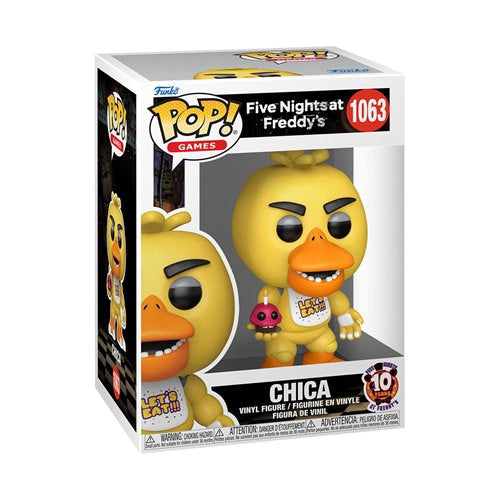 Five Nights At Freddys 10Th Anniversary Chica Funko Pop Vinyl Figure 1063
