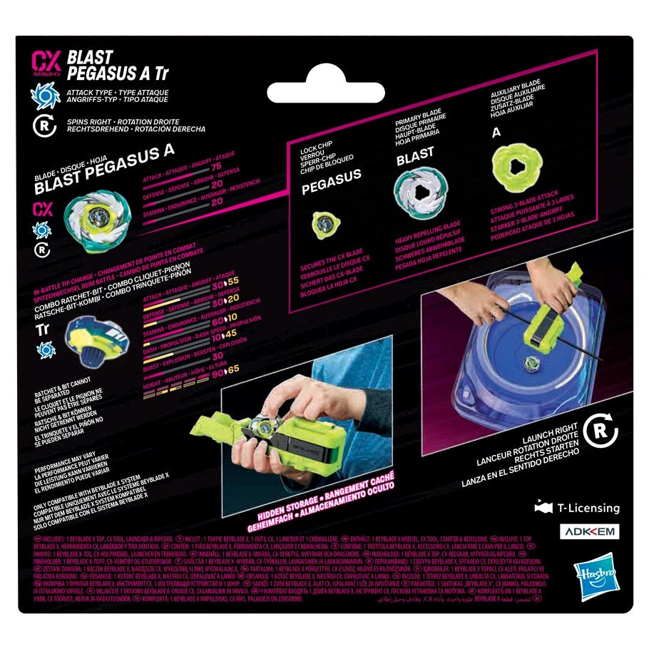 Beyblade: X: Clip & Rip Launcher: Blast Pegasus