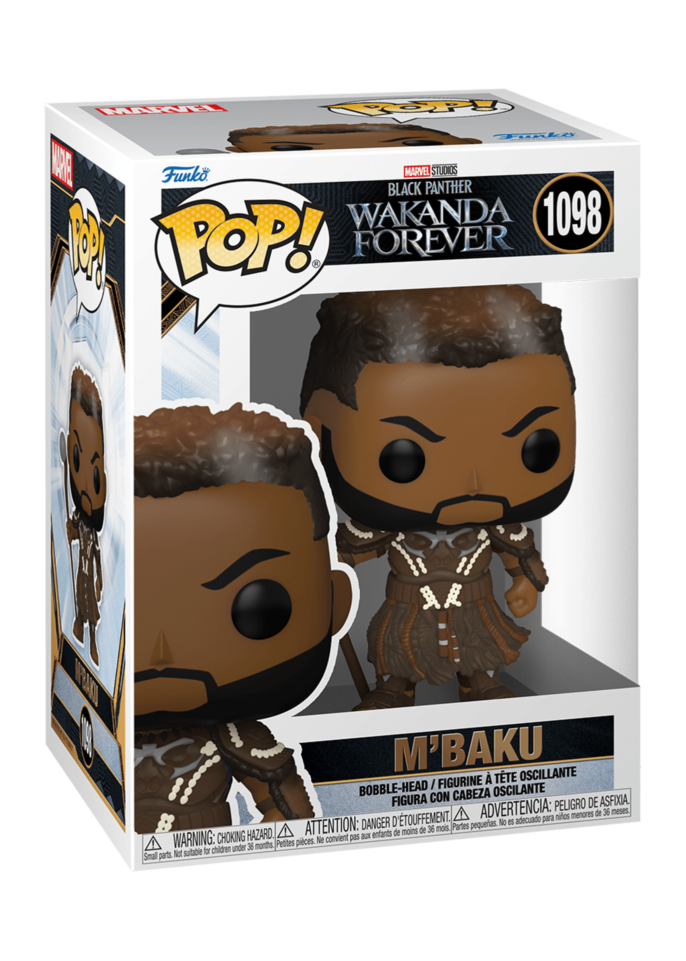 Funko Pop Marvel   Black Panther Wakanda Forever   Mbaku