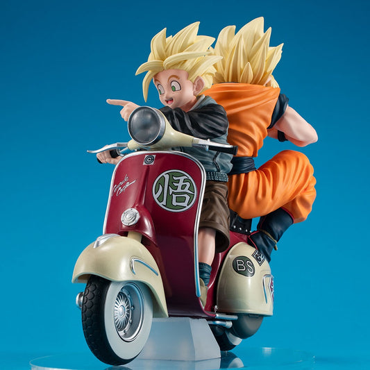 Desktop Real Mccoy Ex Dragon Ball Z Super Saiyan Son Goku  Super Saiyan Son Gohan  Mortorbike