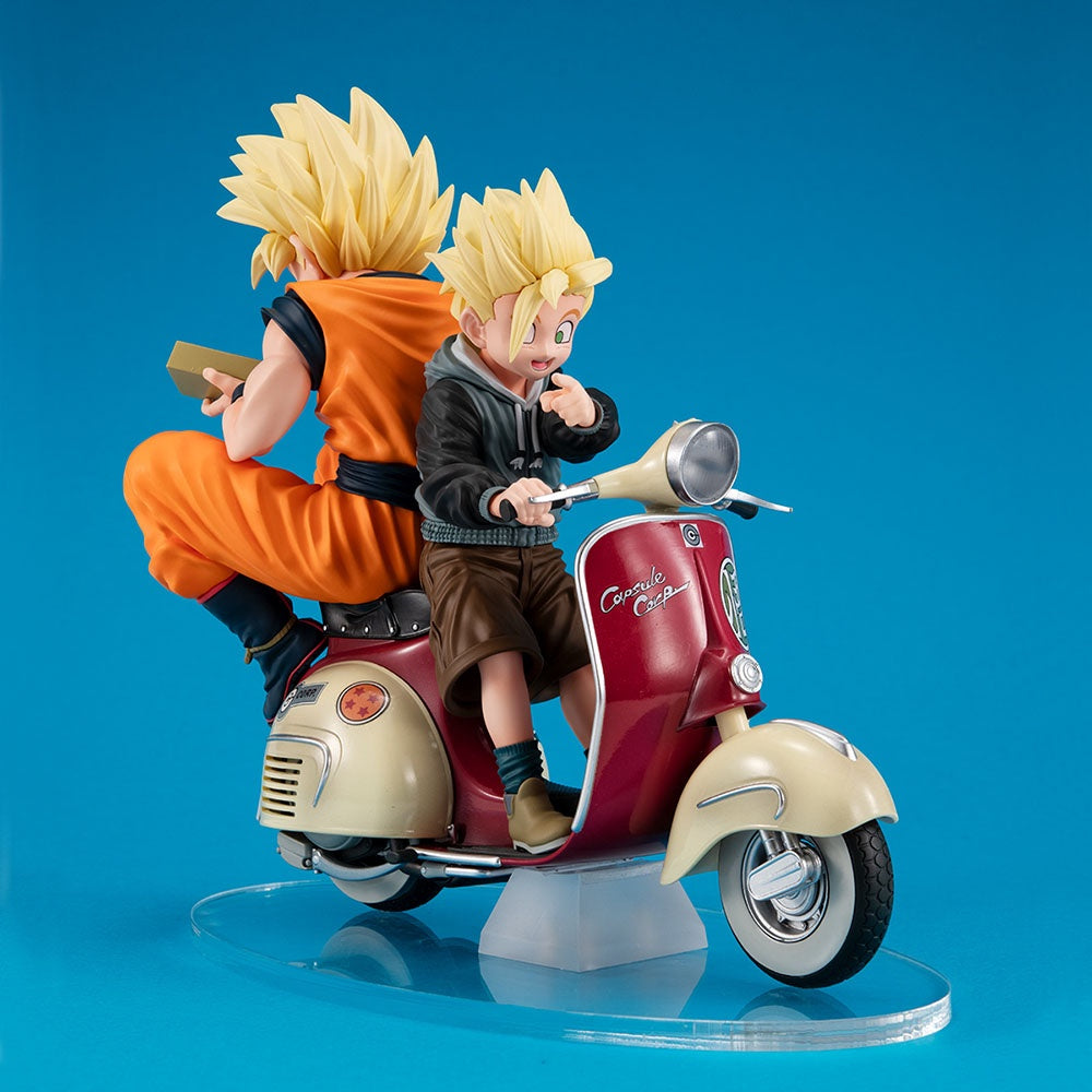 Desktop Real Mccoy Ex Dragon Ball Z Super Saiyan Son Goku  Super Saiyan Son Gohan  Mortorbike