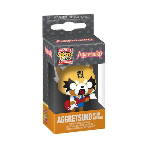 Sanrio Aggretsuko With Guitar Funko Pocket Pop Key Chain