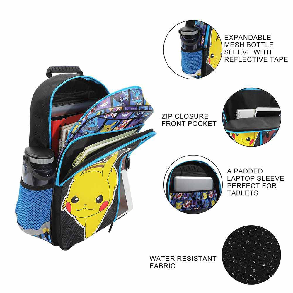 Pokemon Characters Aop Youth Backpack