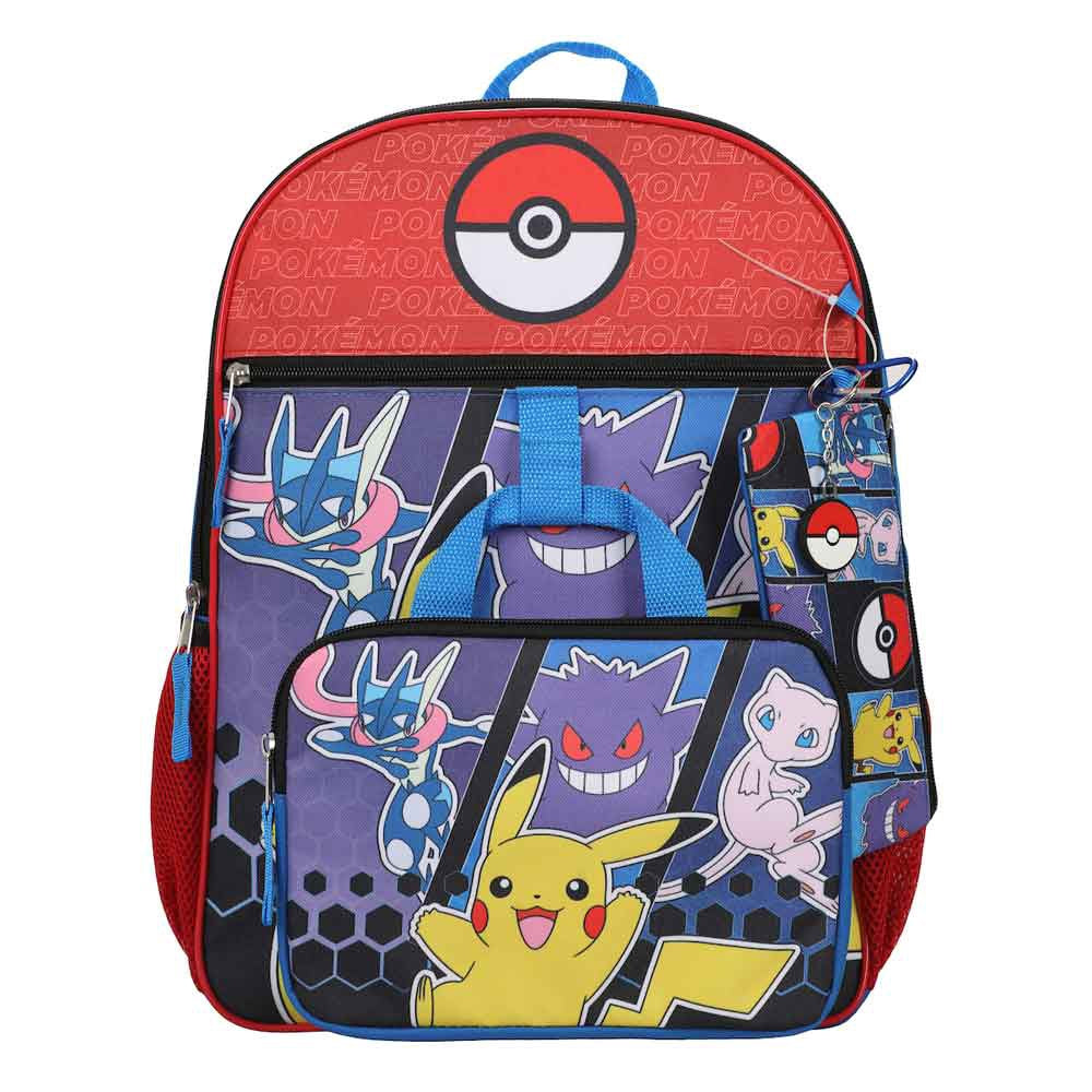 Pokemon Pokeball 5 Pc Youth Backpack Set