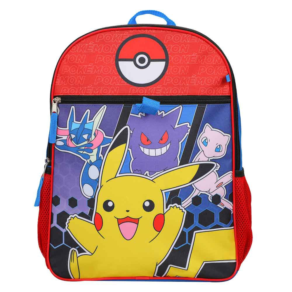 Pokemon Pokeball 5 Pc Youth Backpack Set