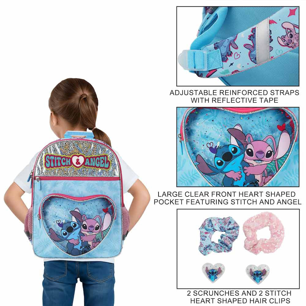 Disney Lilo  Stitch Aop Youth Hair Accessories  Backpack Set