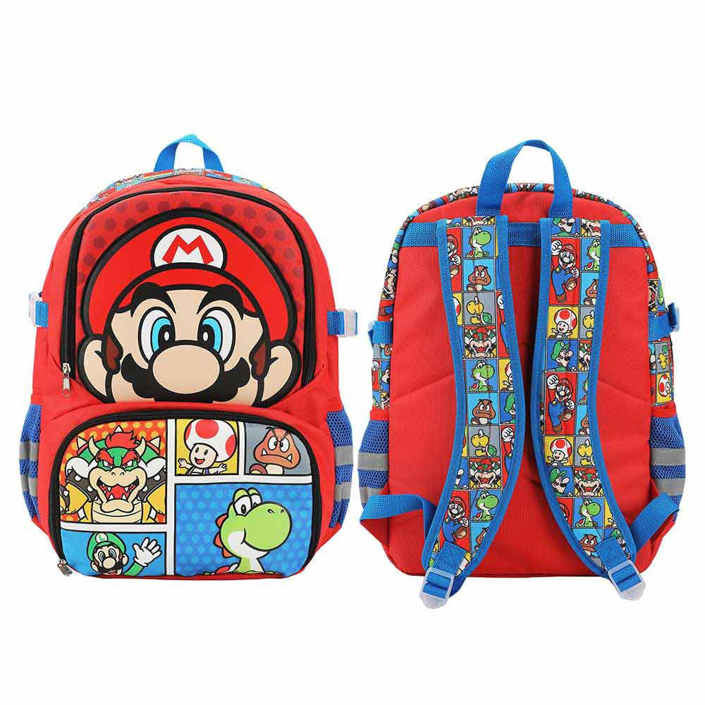 Super Mario Characters Aop Youth Sports Backpack
