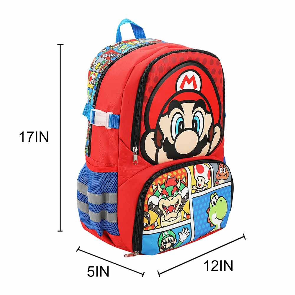 Super Mario Characters Aop Youth Sports Backpack