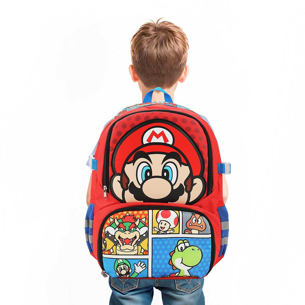 Super Mario Characters Aop Youth Sports Backpack