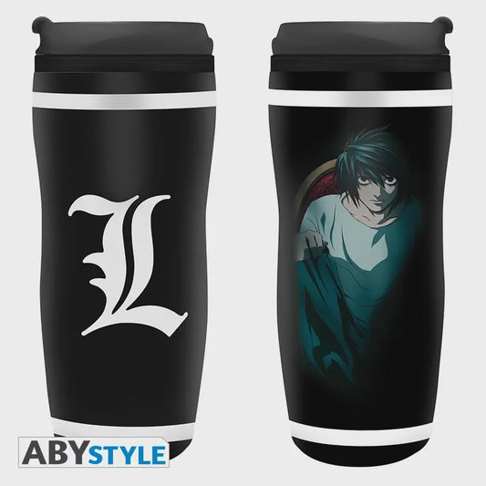 Death Note L Travel Mug 14 Fl Oz With Plastic Lid